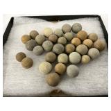 Early Clay and Stone Marbles