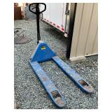 Blue Manual Pallet Jack with 5,500 Lb Capacity
