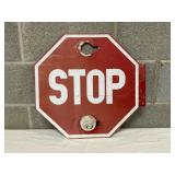 19” Double-Sided Metal STOP Sign with Mounting Bracket