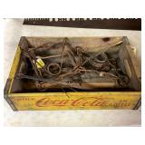 Coca-Cola Wooden Crate Containing Assorted Vintage Metal Trapping Equipment Coca-Cola Wooden Crate Containing Assorted Vintage Metal Trapping Equipment