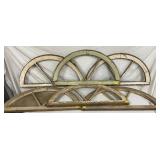 Early Wooden Window Frames with Arched Designs Early Wooden Window Frames with Arched Designs