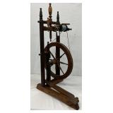 Wooden Spinning Wheel, Early Style, 12in x 31in Wooden Spinning Wheel, Early Style, 12in x 31in