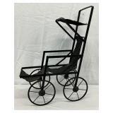 Early Metal Kids Toy Stroller with Fabric Seat, 16in x 21in Early Metal Kids Toy Stroller with Fabric Seat, 16in x 21in