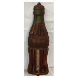 Embossed Coca-Cola Bottle-Shaped Thermometer, 5×16 Inches