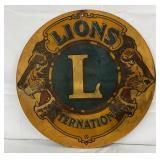 30-Inch Lions International Fiberglass Sign