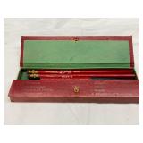 Vintage Coca-Cola Promotional Pencil Set in Red Textured Case