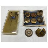 Military and Decorative Pins and Buttons
