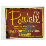 Powell Metal Single-Sided Advertising Sign, 30in x 24in