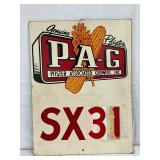 Pfister Associated Growers Advertising Sign on Masonite, 18in x 24in