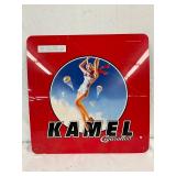 Metal Single-Sided Kamel Cigarettes Advertising Sign, 21×21 Inches