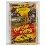 Colorado Ranger Movie Poster, 27in x 41in, Featuring Shamrock Ellison and Lucky Hayden