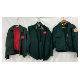 Three Coca-Cola Wool Work Coats by Riverside Masterbilt