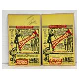 1950s Cardboard Posters for ‘Striporama’ and ‘Naked Amazon,’ 14x22in