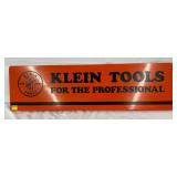 36×10 Klein Tools Metal Sign with Logo and Slogan