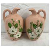 Pitchers with Raised Floral Design
