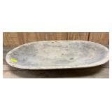 Handcarved Wood Dough Bowl 