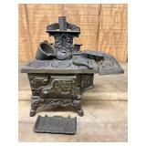 Crescent Cast Iron Miniature Stove with Accessories