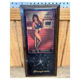Snap-on Advertising Wall Clock with Pin-Up Design