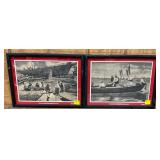 Framed Nautical Themed Prints 