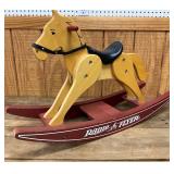 Radio Flyer Wooden Rocking Horse Toy
