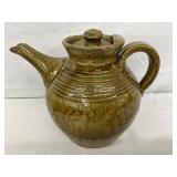 Charles Lisk Pottery Teapot, 7 Inches Tall, Signed