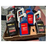 automotive fluids such as transmission fluid and Valvoline products