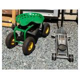 Rolling Work Seat/Hydraulic Floor jack 