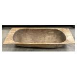 Hand-Carved Early Wood Dough Bowl