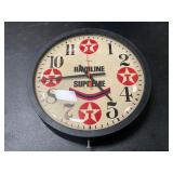 Havoline Supreme Advertising Wall Clock with Texaco Star Logo