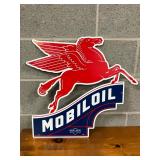 Mobil Pegasus SSP Porcelain Sign Featuring Mobil Oil Branding
