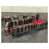Snap On Drive Impact Sockets with Organizer