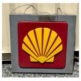 Emb. Shell Can Sign , 31in x 31in