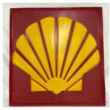 Emb. Shell Logo Lexan  Sign, 35in x 37in