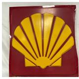 Emb. Lexan Shell Logo Sign, 35×37 