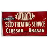 DuPont Authorized Seed Treating Service SS Metal Sign, 24in x 13in