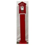 Gamewell Fire Alarm Station with Original Fire Box Base, 13in x 70in