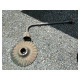 Porc. Morning Glory Shade with Pipe-Style Hanger