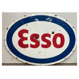 Large SS Porc. Esso Sign, 88×59 