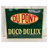 Du Pont Duco-Dulux Painted Metal Sign, 24×20