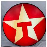 Texaco Lighted Lexan Sign with 7in. Can, 33in. Diameter
