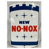 New No-Nox’ Gasoline Porc. Pump Plate, 12×18 