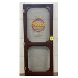 Merita Bread Wooden Screen Door w/Sunbeam Pull Plate, 79×32 