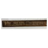 ‘Wilbur Osborn’ Wooden SS Trade Sign, 96in by 13in