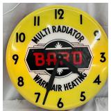 Bard Multi Radiator Clock with 16-Inch Lexan Face
