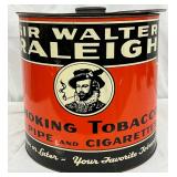 Sir Walter Raleigh Tobacco Tin,  13in by 13in