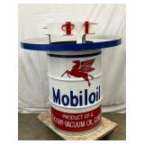 Mobil Oil Drum Oyster Shucking Table w/ Pegasus , 40in x 44in