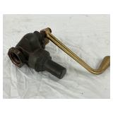 Buckeye Valve for Early Visible Gas Pump with Brass Lever