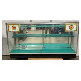 6ft. Glass Display Case with Shelves and OK Graphics