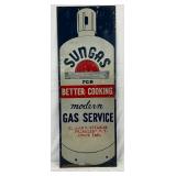 Emb,  Sungas Gas Service Metal Sign, 17in x 47in
