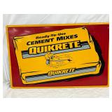 Emb. Quikrete Ready-to-Use Cement Mixes Sign, 28×18 